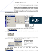 ECDL Modulul 3-Procesare de Text