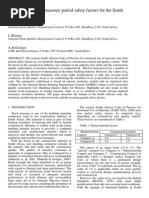 Calibration of Brick Masonry Partial Safety Factors