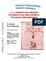 Placing Women in The Landscape: The Works of Lady Anne Clifford in 'The Lands of Mine Inheritance'