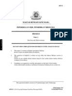 Download Trial MRSM SPM 2014 Physics K1 No Skema by Cikgu Faizal SN241685942 doc pdf