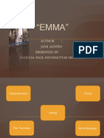 "EMMA": Author: Jane Austen Presented By: Patricia Inge Ayuningtyas Michael