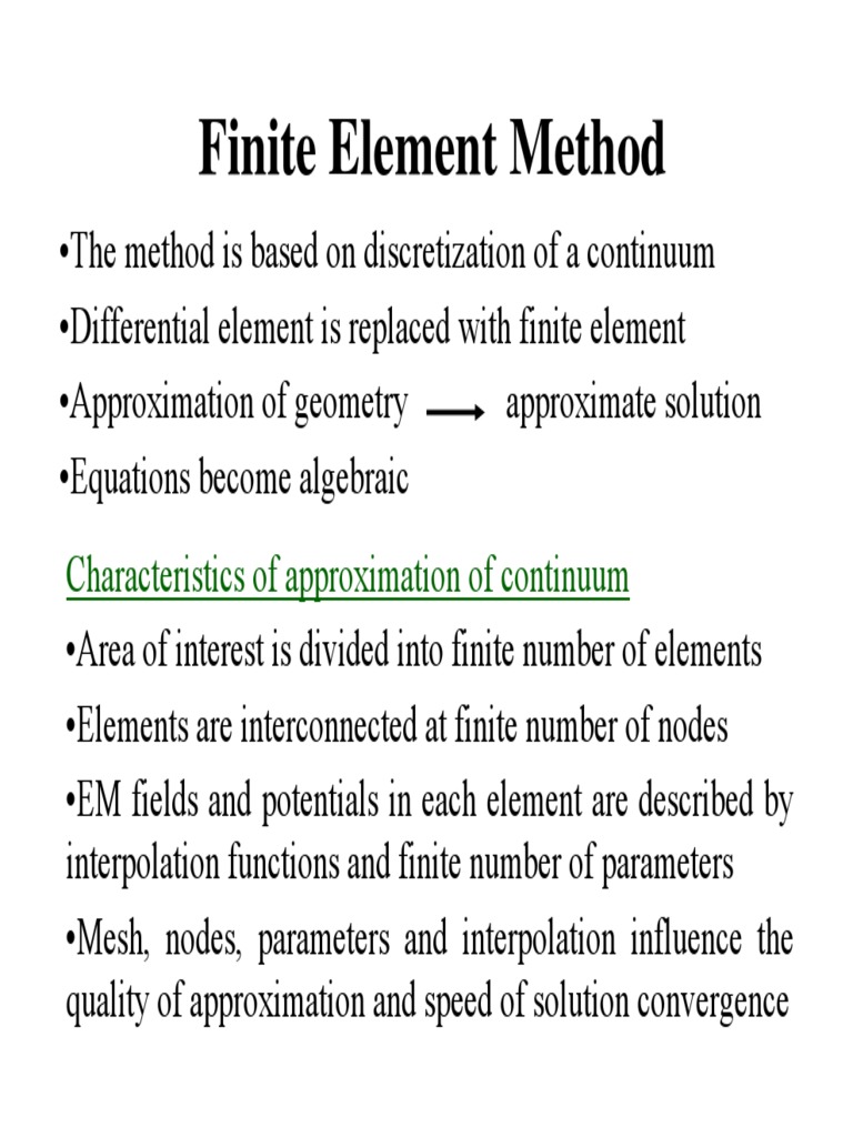 Finite Element Method Overview | PDF | Finite Element Method ...