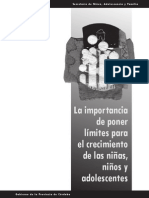 Cartilla de La Importancia de Poner Limites 20101 PDF