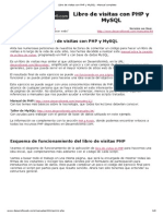 Libro de Visitas Con PHP y MySQL - Manual Completo PDF