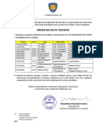 ORDEN DEL DIA #019/2014: Comandancia