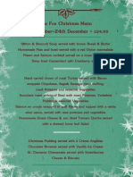 Xmas Menu Template Fox