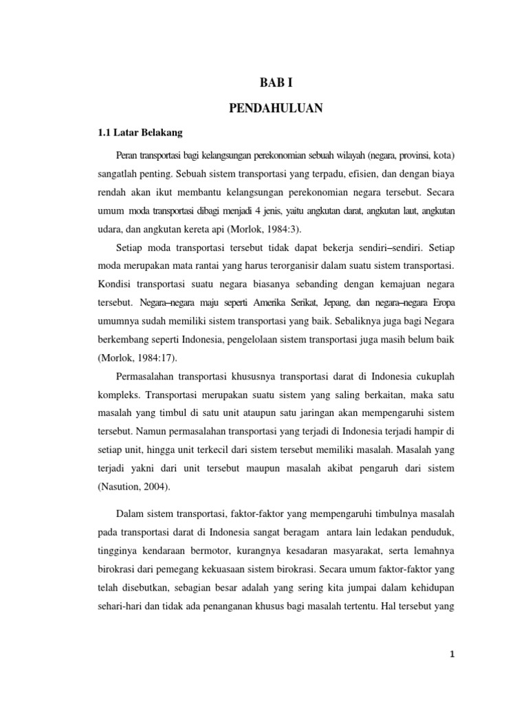 Permasalahan Transportasi Di Indonesia Dan Solusinya