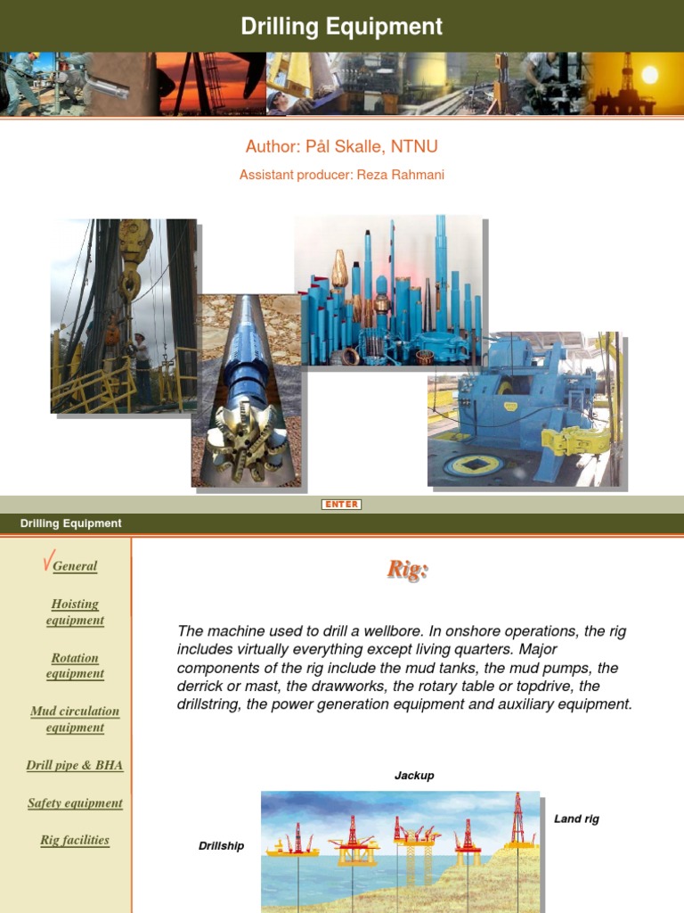 Overview of Drilling Equipment | PDF | Drilling Rig | Oil Well