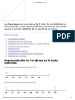Fracciones - en Recta Numerica PDF