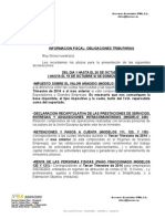 Fechas Limite para La Presentación de Obligaciones Tributarias