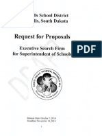 Search firm RFP draft