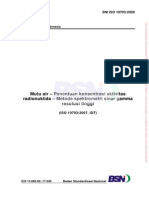 SNI ISO 10703 - 2009 - Mutu Air - Penentuan Konsentrasi Aktivitas Radionuklida Metode Spektometri Sinar Gamma