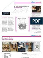 Where Magazine Media Kit 10/2/14