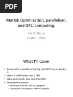 Intro To Matlab GPU Programming