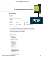 Android SQLite Database and Content Provider - Tutorial PDF