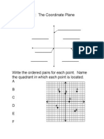 Topic 6 - 1 The Coordinate Plane