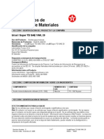 Msds 10w. Hoja de Seguridad Caldera