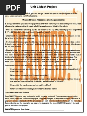 wanted poster task