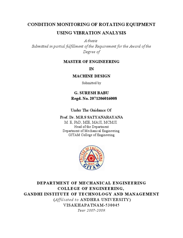 Vibration Analysis for Rotating Equipment | PDF