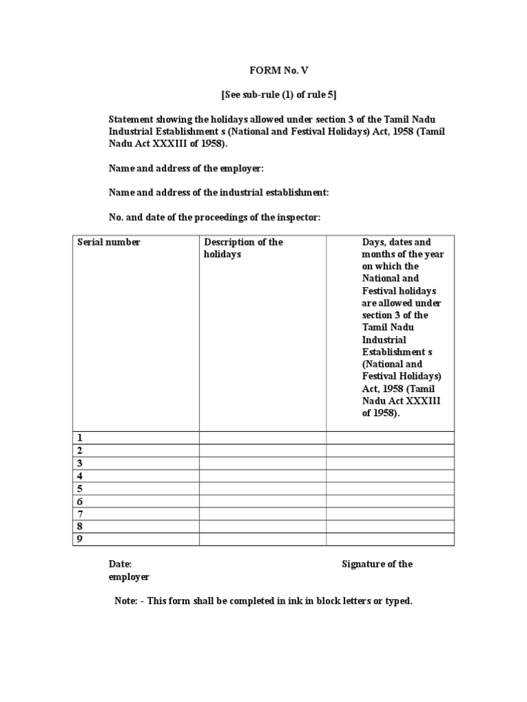 National Festival Holidays Form V | PDF | Finance & Money Management ...