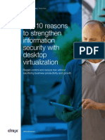 Top 10 Reasons To Strengthen Information Security With Desktop Virtualization