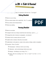 Editing & Revising Checklist