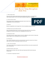 10 Kebiasaan Buruk Yang Merugikan Otak Kita PDF