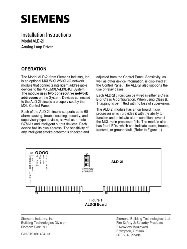 ALD-2I Module Installation Guide | PDF | Electrical Engineering ...