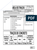 Tabela de Traco PDF