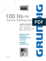 Training Grundig ARCADE 100HzTV-22.1 Chassis