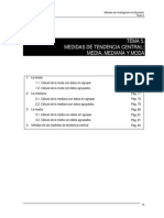 Mediddas de Tendencia Central PDF