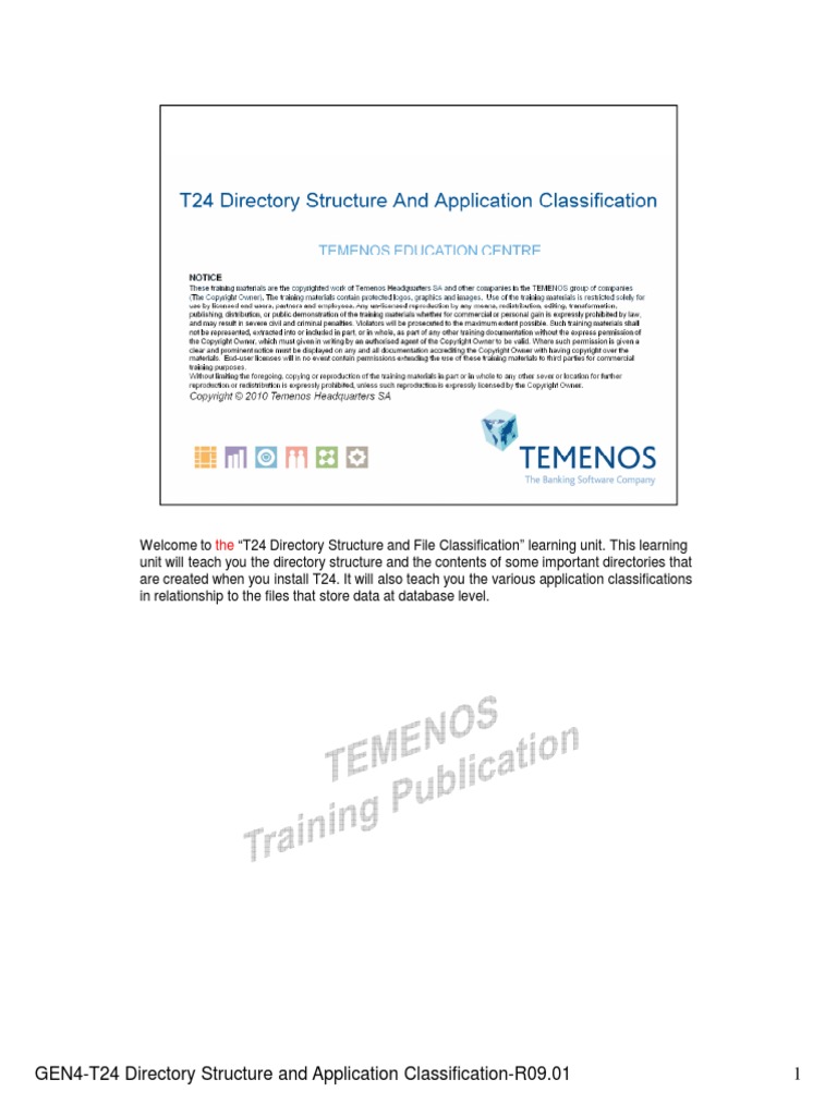 T24 Directory Structure Overview | PDF | Filename | Computer File