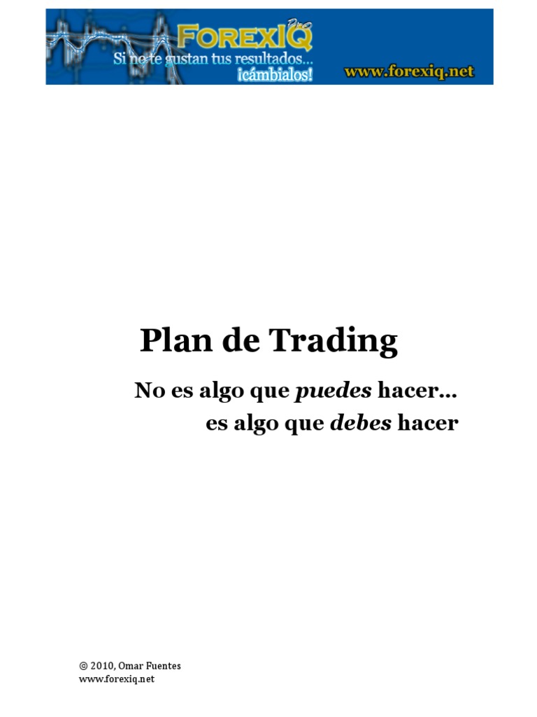Plan De Trading Pdf Pdf Informática Y Tecnología De La Información