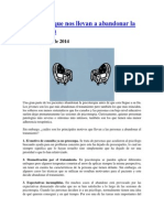 10-10 Razones Que Nos Llevan A Abandonar La Psicoterapia