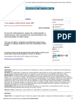 Jornal Brasileiro de Psiquiatria - The use of video, computer and internet games by a sample of college students from the University of São Paulo.pdf