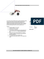 Specifications For Ignitor For Bosch 009 6V NEG