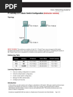 PT Activity 2.5.1: Basic Switch Configuration: Topology