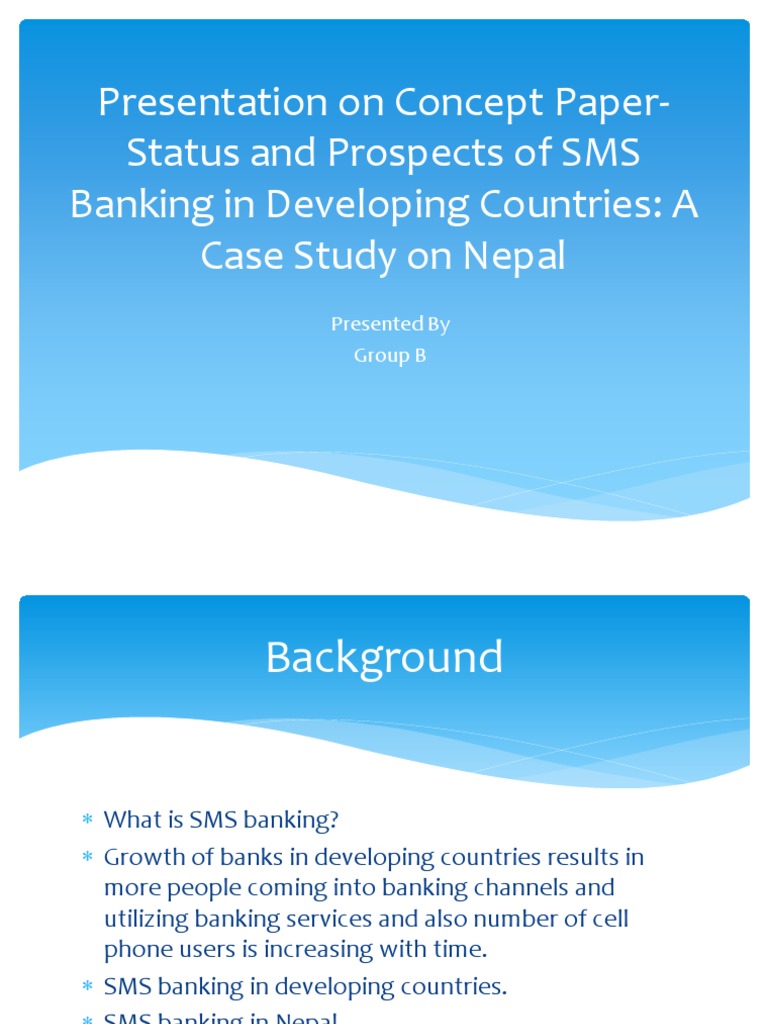 SMS Banking in Nepal: Status & Prospects | PDF | Short Message Service ...