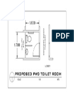 Proposed PWD Toilet Room: Lobby
