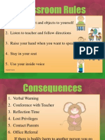 Classroom Rules and Conseqences Poster