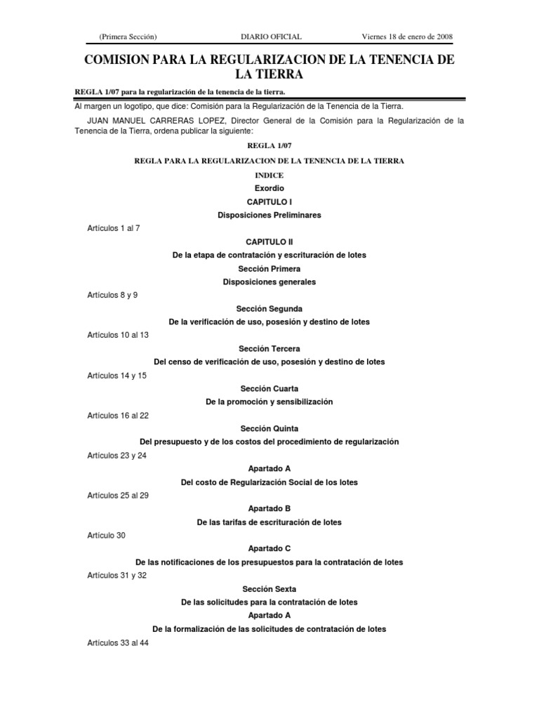Regularización de la Tenencia de la Tierra | PDF | Presupuesto