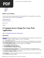 5 Common Server Setups For Your Web Application - DigitalOcean