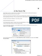 Hosts File - Windows 7 - Edit The PDF