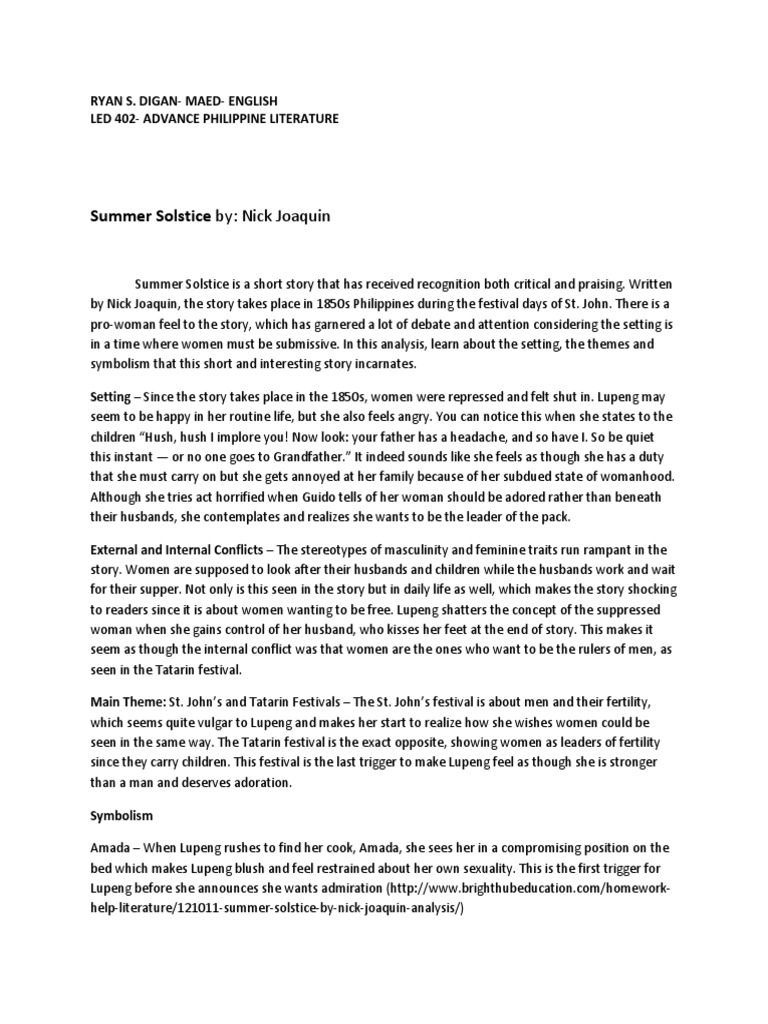 The Summer Solstice By Nick Joaquin Pdf Creator