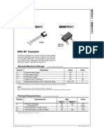 MPSH11 Mmbth11: NPN RF Transistor