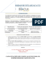 Convocatoria INCUi2014