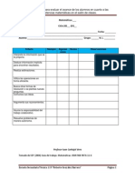 Lista de Cotejo para Las Competencias Matemáticas PDF