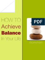 How To Achieve Balance in Your Life Worksheet