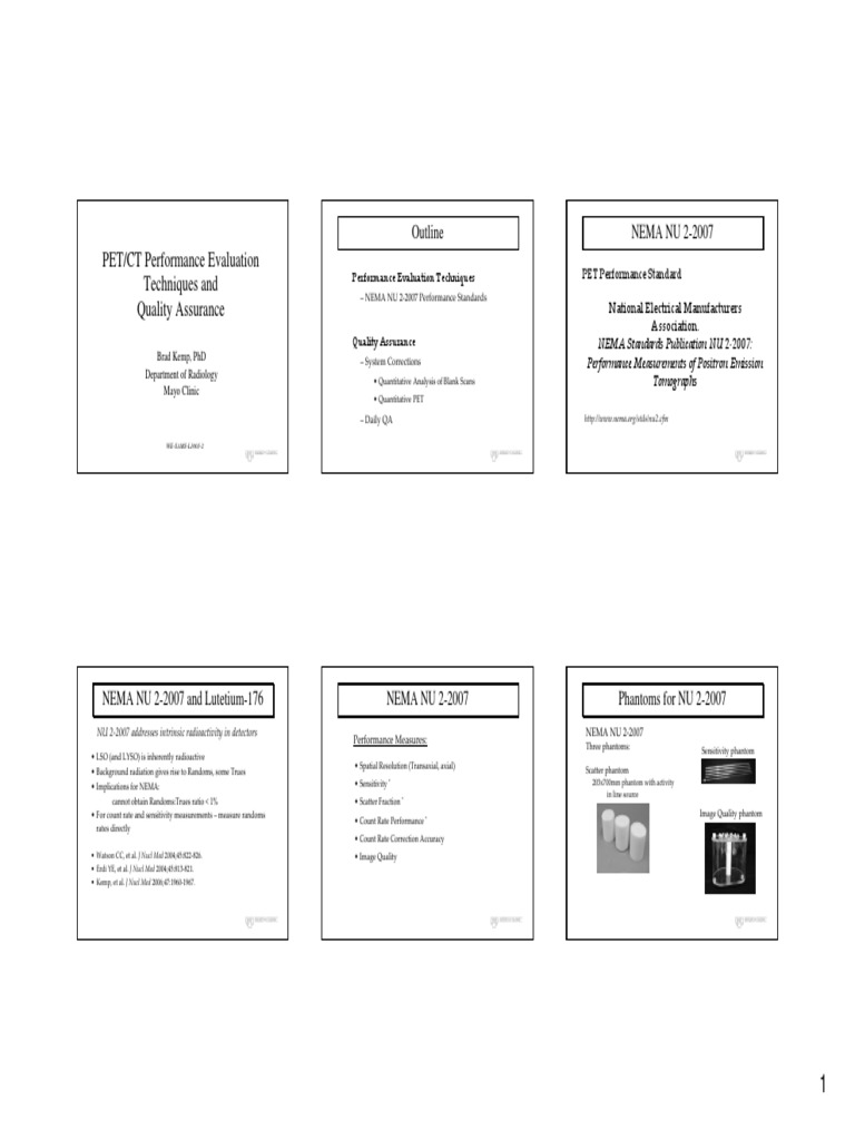 Pet CT Nema | PDF | Positron Emission Tomography | Ct Scan