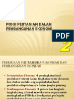 Kuliah 2 Posisi Pertanian Dalam Pembangungan Pertanian 16-09-11